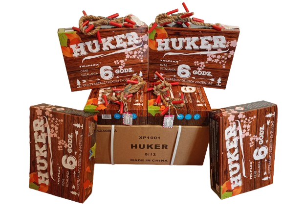 SZNURY HUKOWE EMITER DŹWIĘKU HUKER KARTON 6 OPAKOWAŃ 72 SZTUKI SZNURÓW XP1001 TRIPLEX